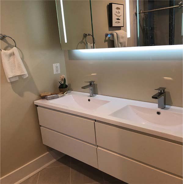 Blanco mate con uñero