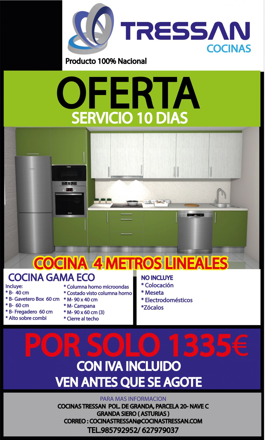 Cocina  4 Metros Gama Eco