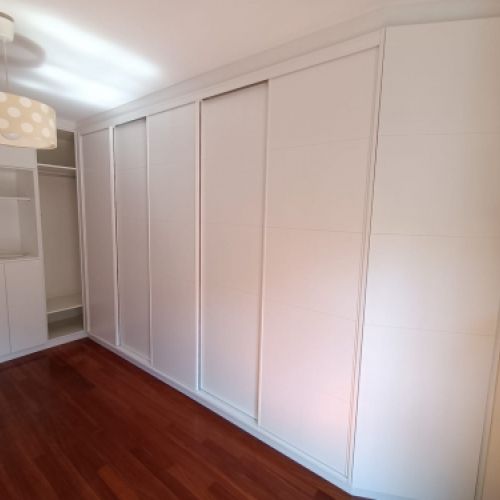 Lacado blanco puertas combinadas