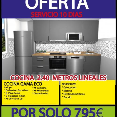 Oferta Cocina  2.40 Metros Gama Eco